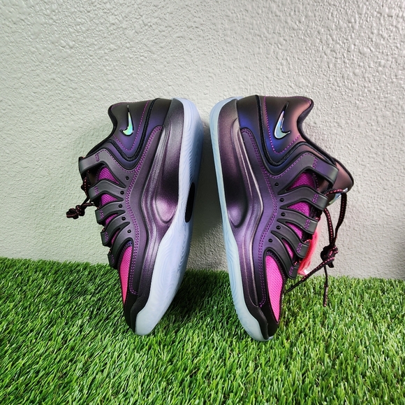 Nike KD 18 Eggplant Vivid Purple Black Basketball IM5843-500 Men's 8 New - Picture 3 of 10